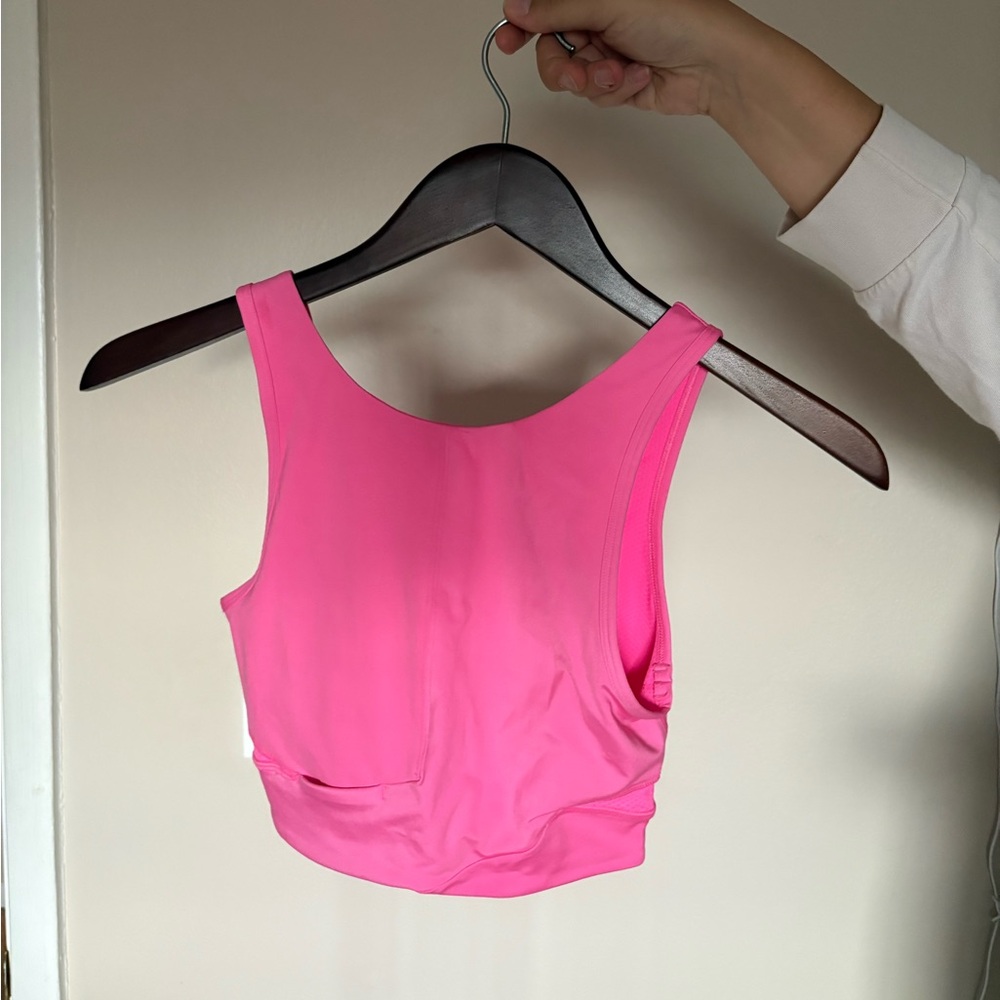 Lululemon Final Mile Crop Tank Top Pink Size 4 - Picture 3 of 5